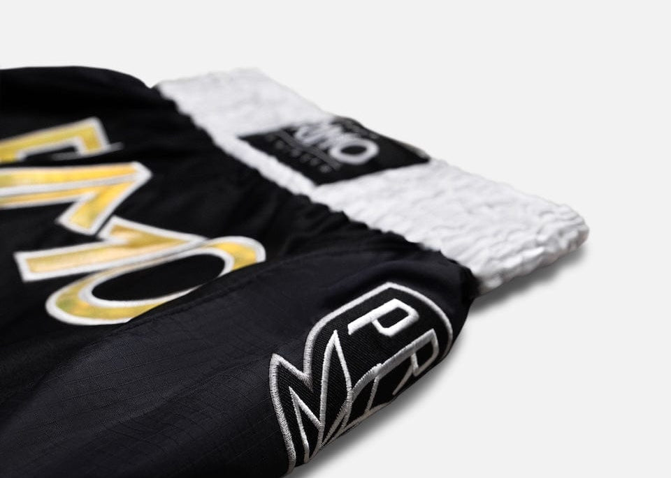 Primo Fight Wear Official Muay Thai Shorts - Special Edition -  Melrose OG - Black Gold