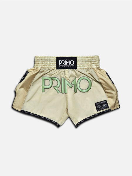 Primo Fight Wear Muay Thai Shorts - Mantis Tan Super Nylon – Primo