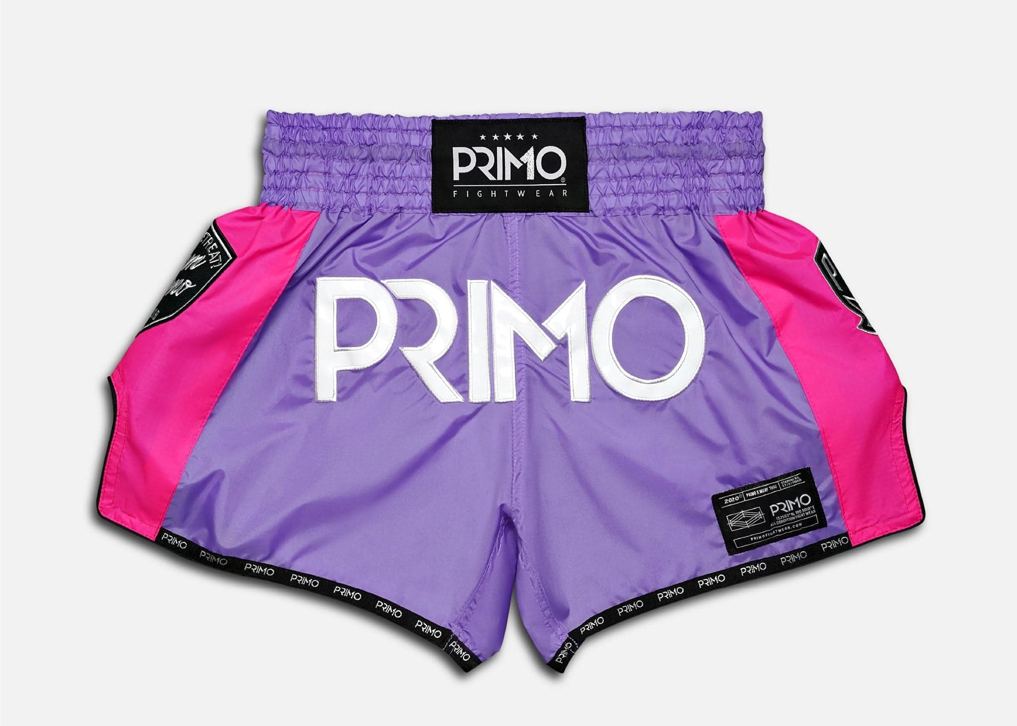 Primo Fight Wear Official Muay Thai Shorts - Super Nylon - Purple Rain