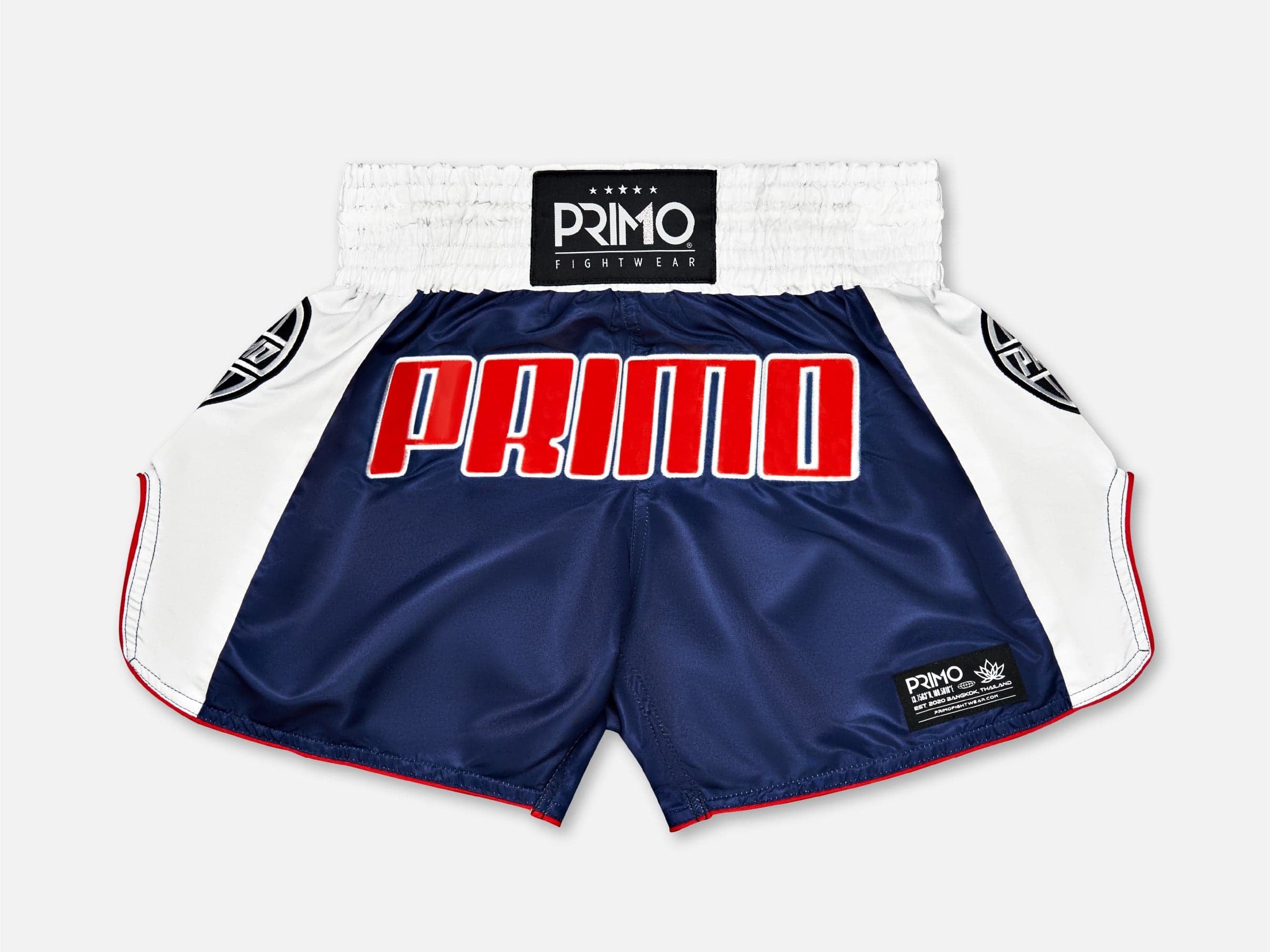 Primo Fight Wear Official Muay Thai Shorts - Trinity Series - Navy