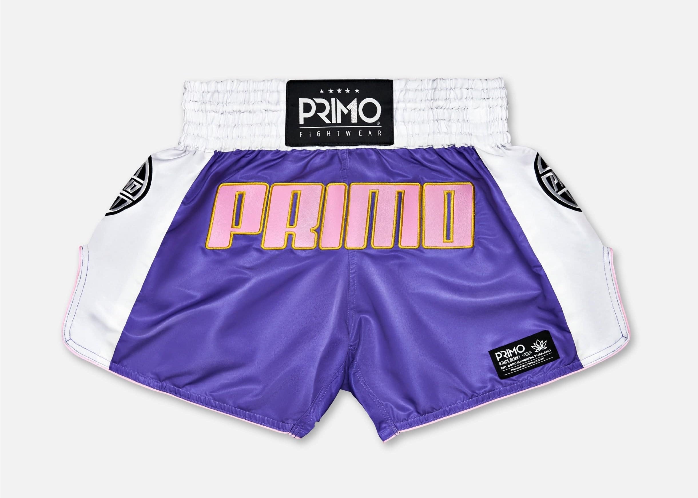 Primo Fight Wear Official Muay Thai Shorts - Trinity Series - Purple