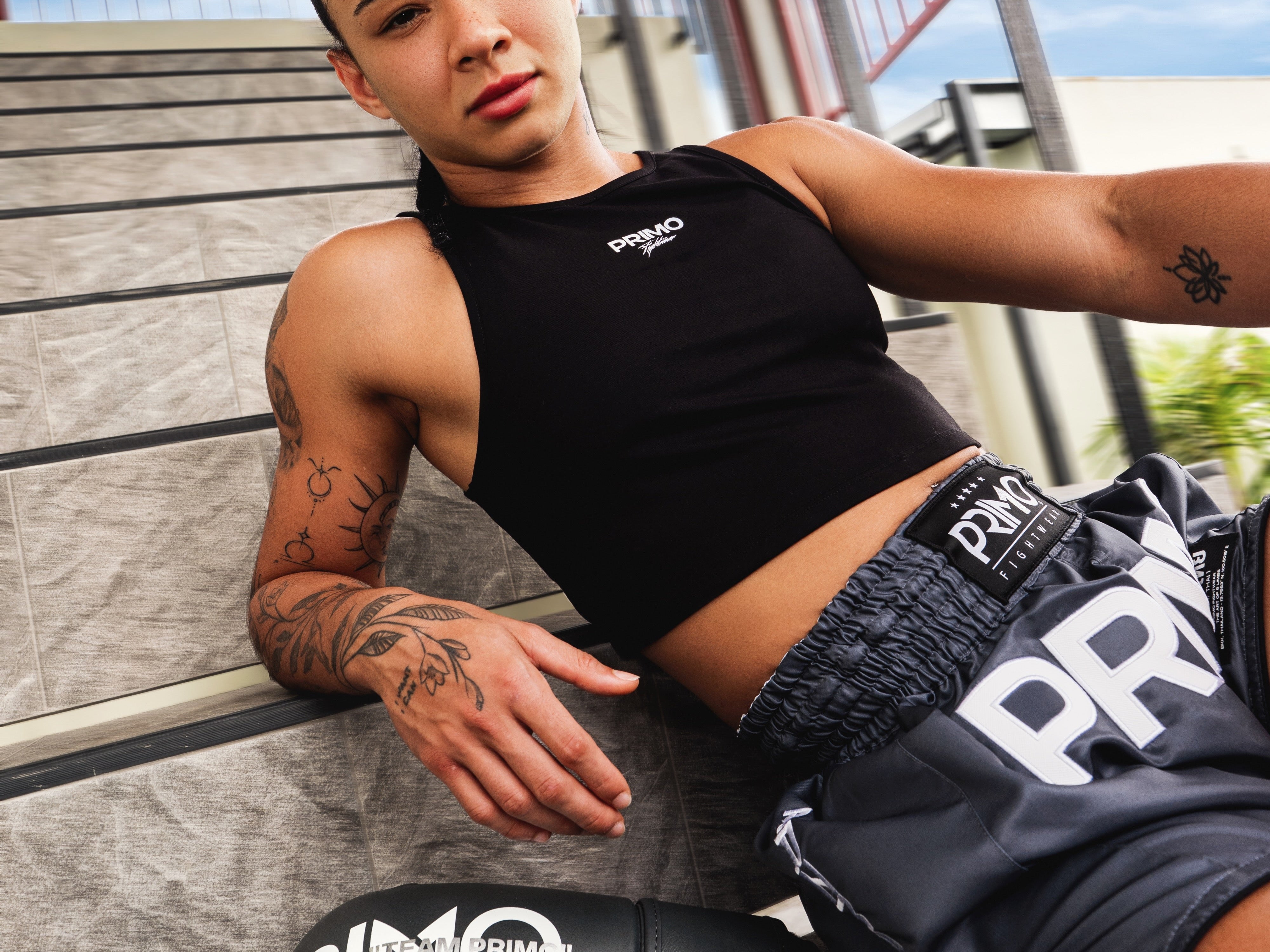 Primo Fight Wear Official Primo Baddy Crop - Black