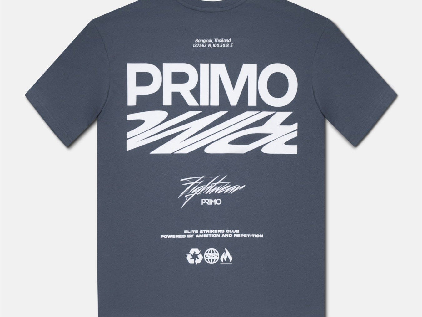 Primo Fight Wear Official Primo E.S.C (Elite Strikers Club) T-Shirt - Grey