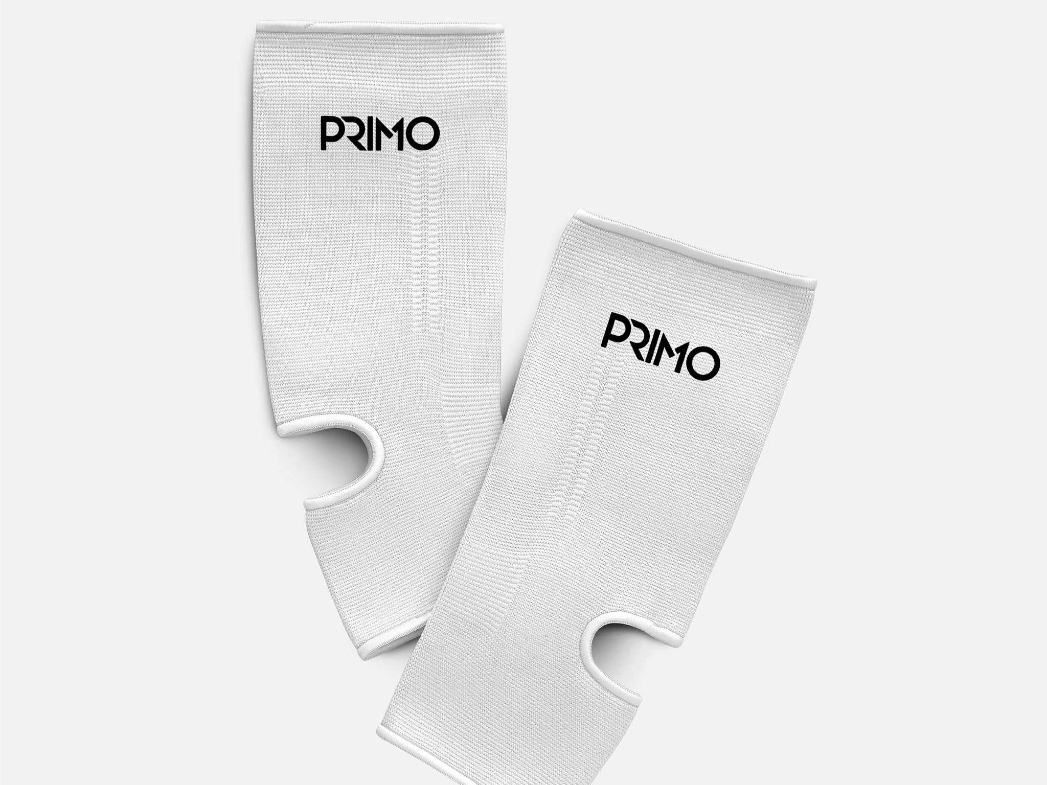 Primo Fight Wear Official Primo Monochrome Ankleguards - White