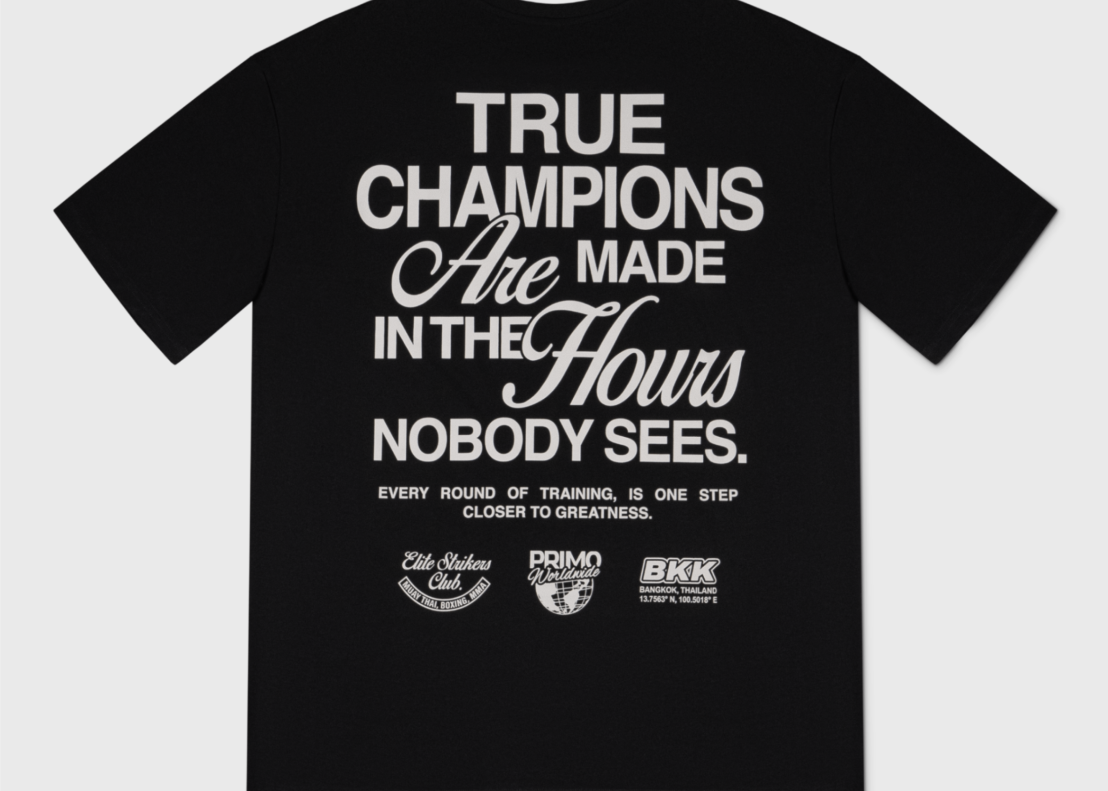 Primo Fight Wear Official Primo True Champions T-Shirt - Black