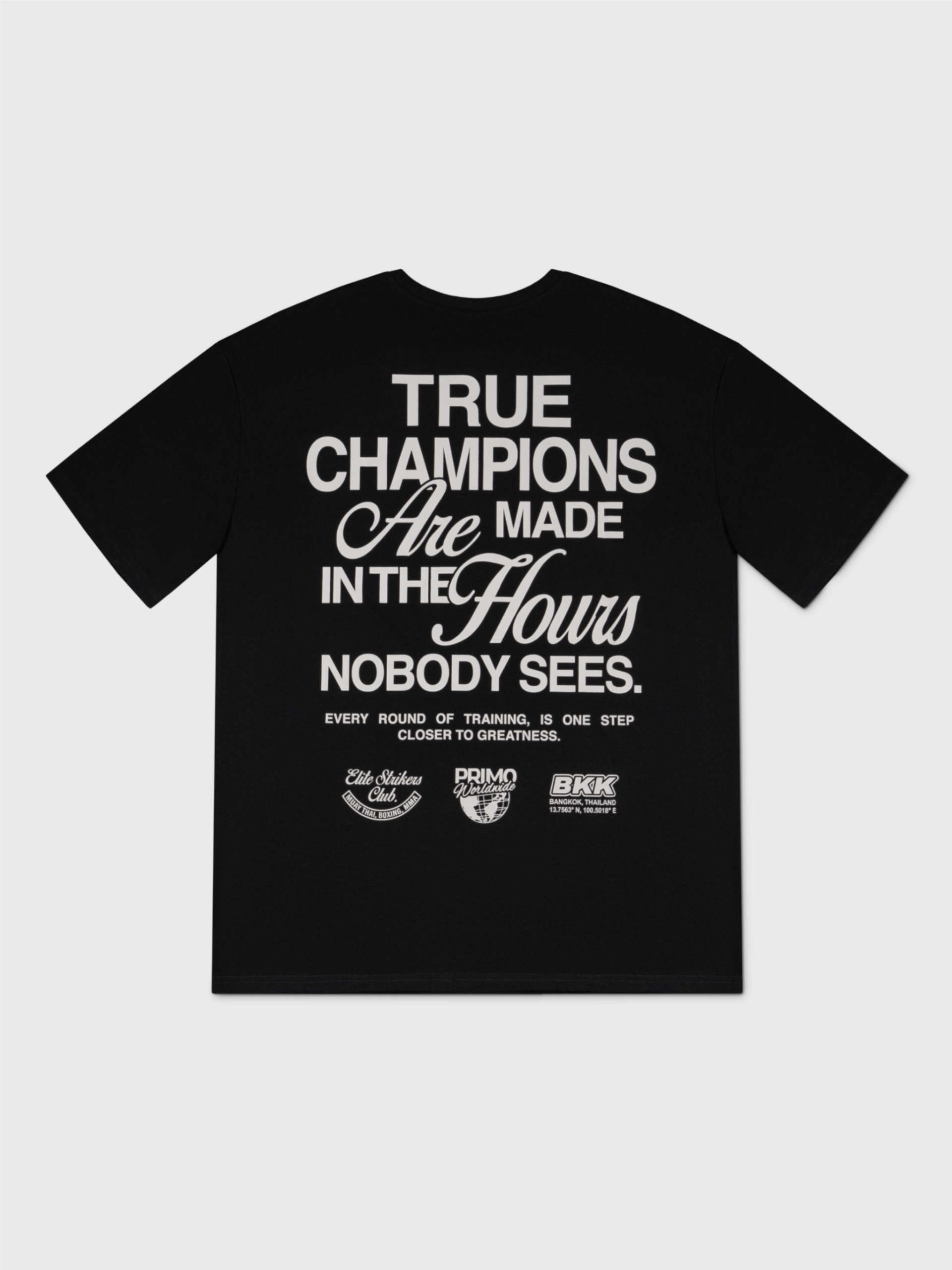 Primo True Champions T-Shirt - Black – Primo Fightwear Official