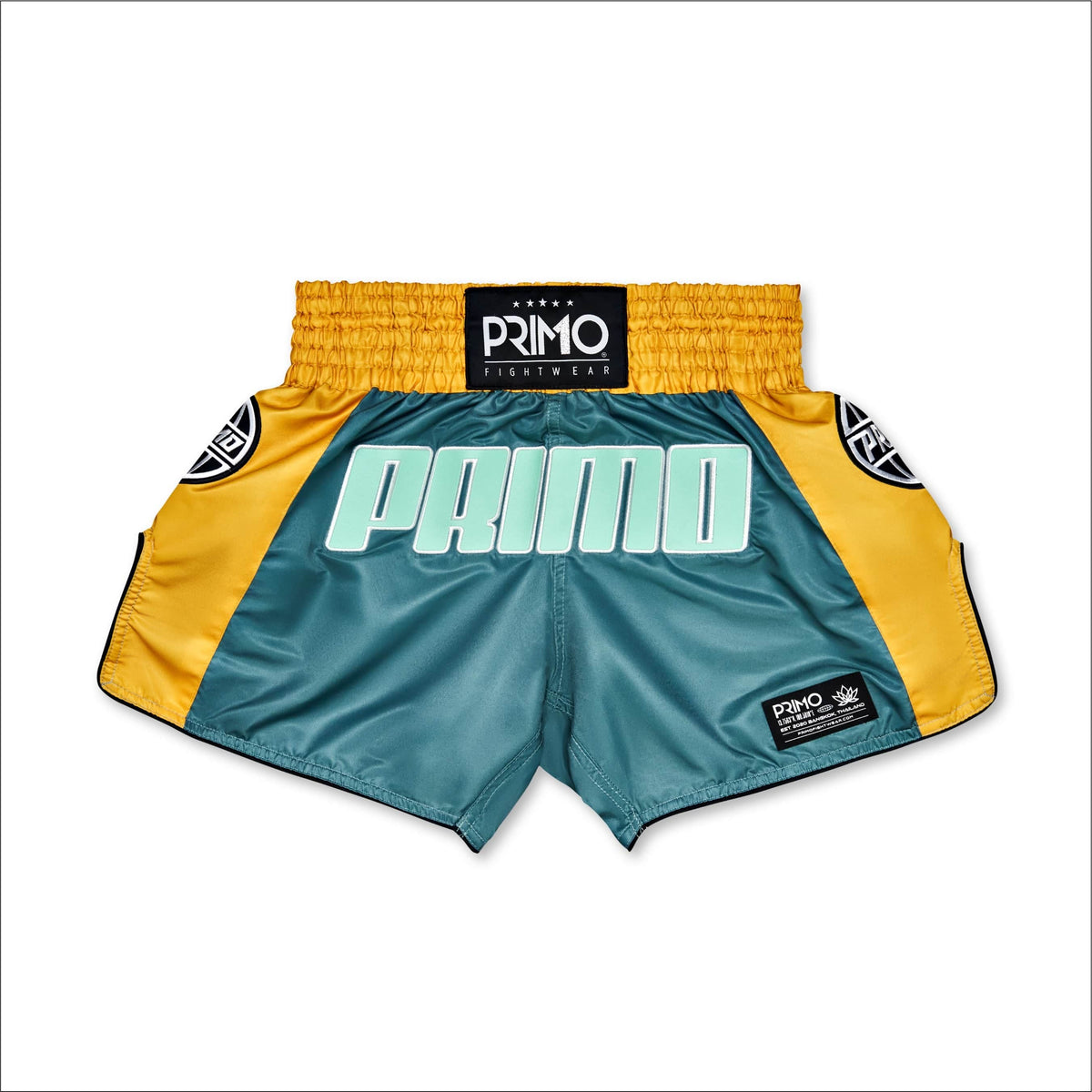 Tunnel Lights Teal And Pink Print Muay Thai Boxing Shorts main image 1