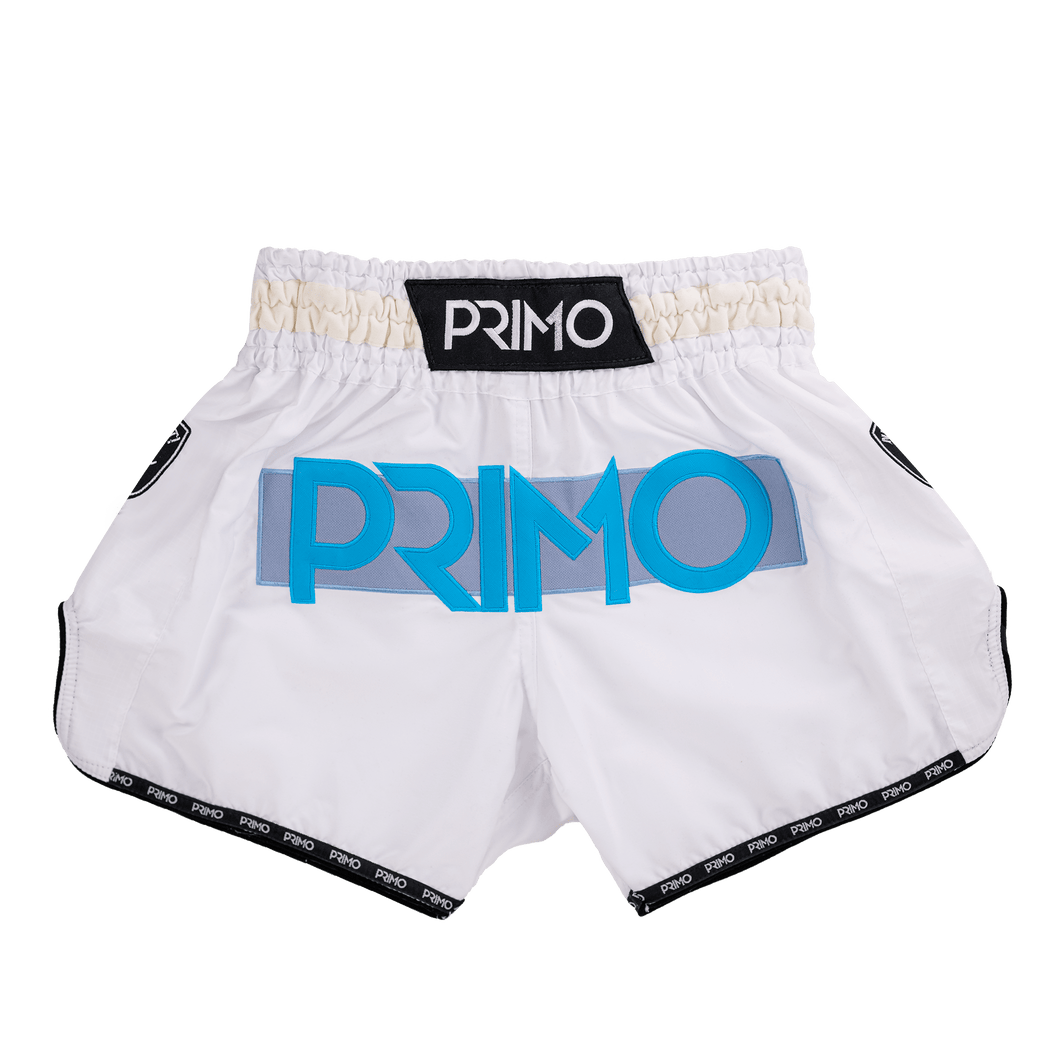 Primo Genesis - White Nova Muay Thai Shorts