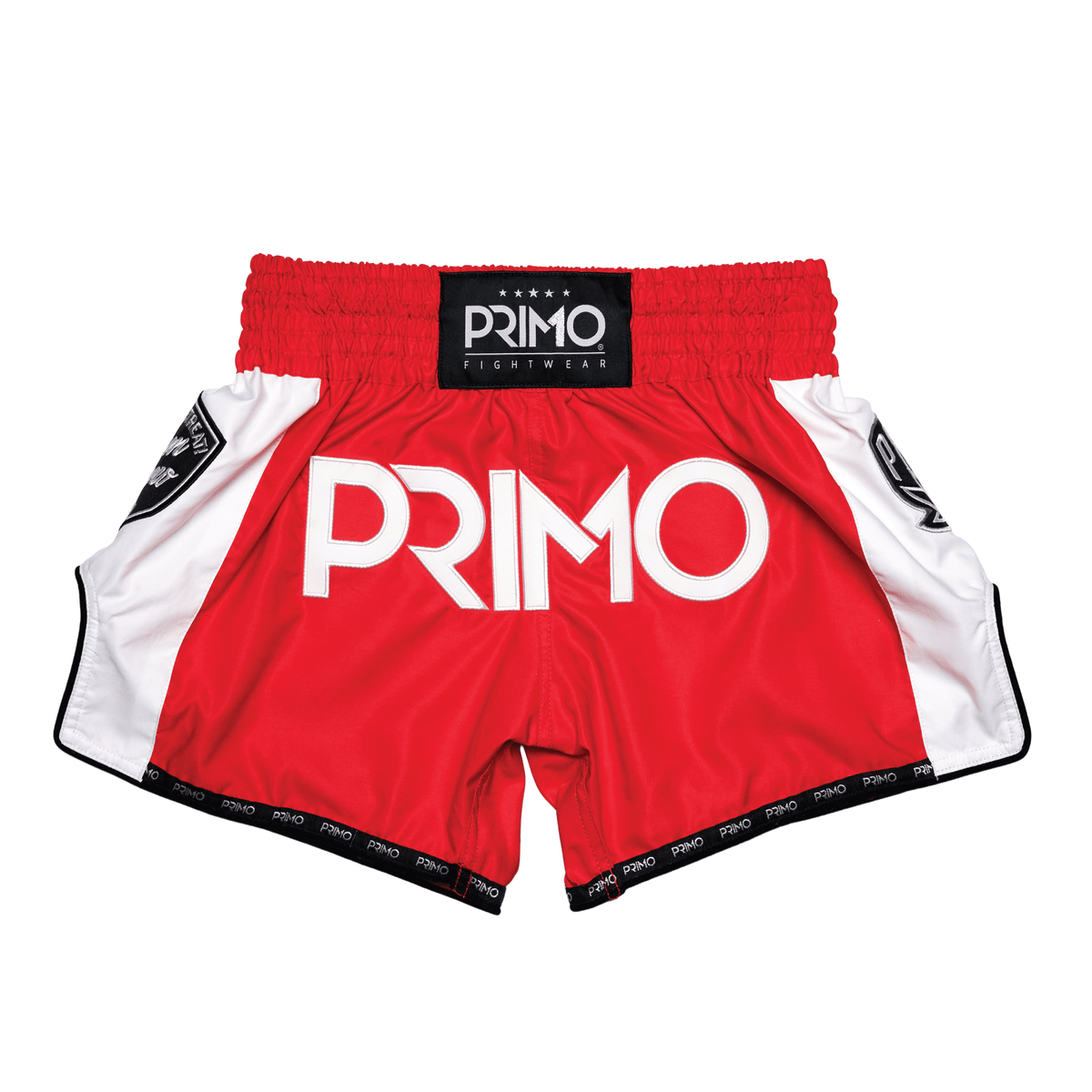 Muay Thai Shorts - Free Flow Series - Stadium Classic Red – Primo Fight Muay Thai Shorts - Free Flow Series - Stadium Classic Red – Primo Fight