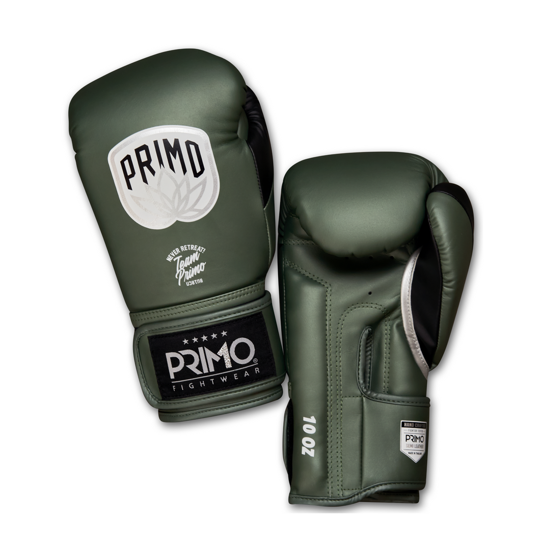 Emblem 2.0 Semi Leather Boxing Glove - Army Green