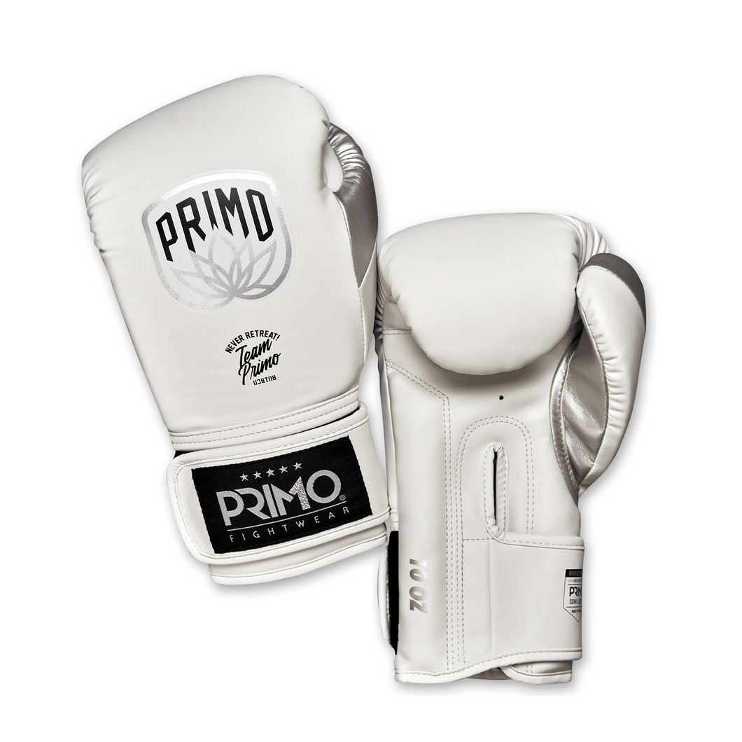 Emblem 2.0 Semi Leather Boxing Glove - White