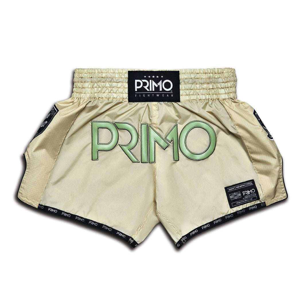 Super-Nylon Muay Thai Shorts - Mantis Tan