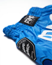 Load image into Gallery viewer, Super-Nylon Muay Thai Shorts - Blue Jay
