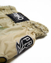 Load image into Gallery viewer, Super-Nylon Muay Thai Shorts - Mantis Tan
