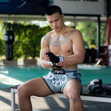 Load image into Gallery viewer, Muay Thai Shorts - Genesis Series - Ultron Grey
